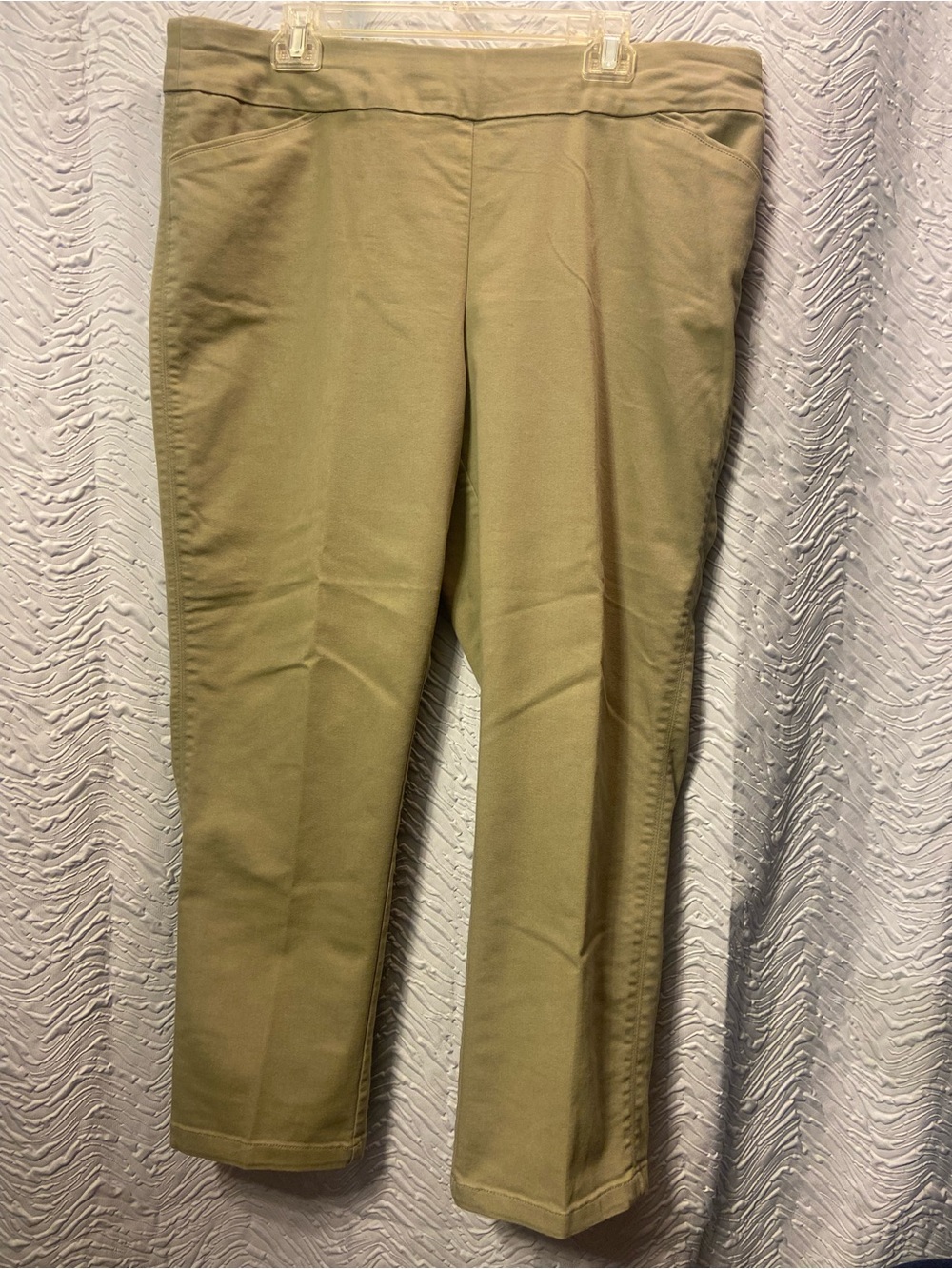 croft & barrow Olive Stretch Pull-On Pants